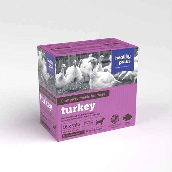 Healthy Paws Raw - Complete Turkey Dinners