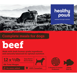 Healthy Paws Raw - Complete Beef Dinners