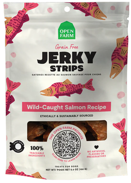 Open Farm - Wild Caught Salmon Jerky Strips