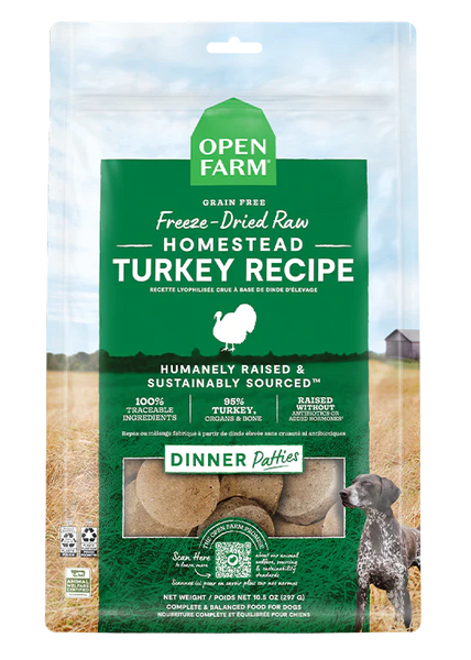 Open Farm - Freeze Dried Raw - Homestead Turkey Patties