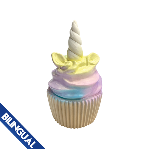 Fou Fou Dog - Rainbow Swirl Unicorn Cupcake