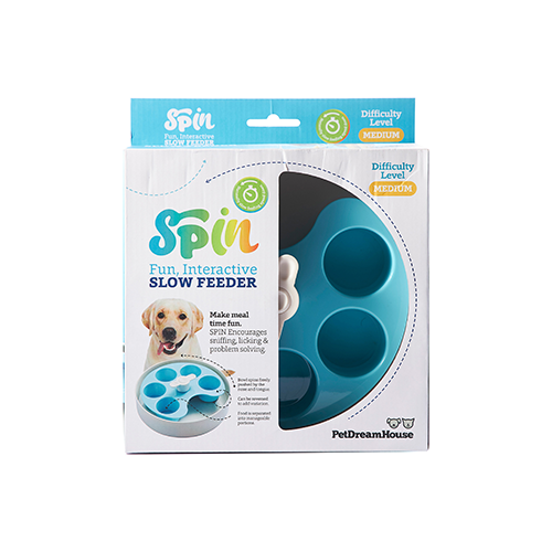 Pet Dream House SPIN Interactive Slow Feeder Bowl - Palette