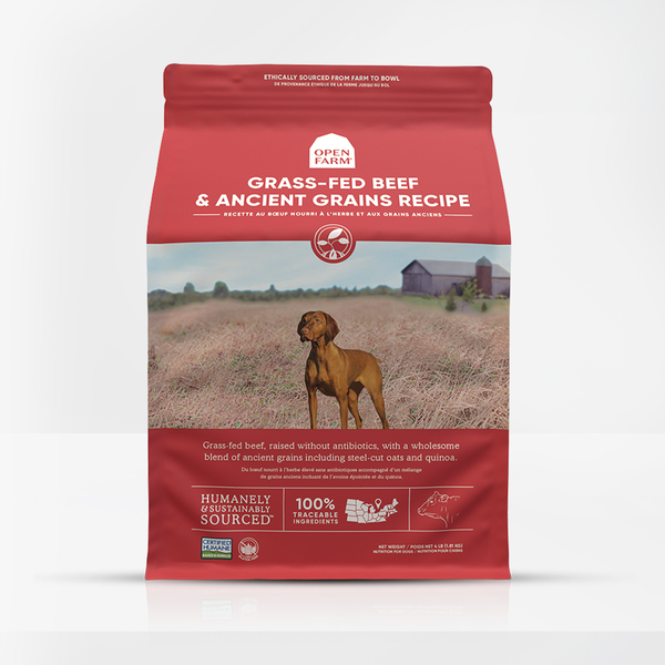 Open Farm - Grass Fed Beef & Ancient Grains - Dry Dog Food