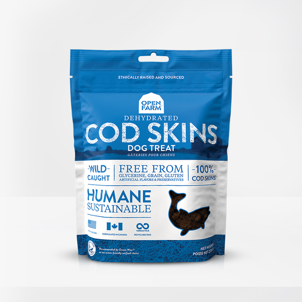 Open Farm - Dehydrated Treats - Cod Skins