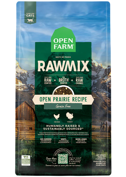 Open Farm Grain Free - Cat Food - RawMix - Open Prairie (Chicken & Turkey)