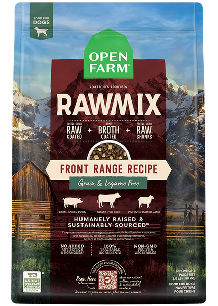 Open Farm Grain & Legume Free RawMix - Front Range (Beef, Pork, Lamb)