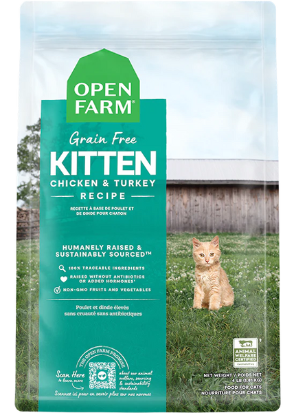 Open Farm Grain Free - Cat Food - Kitten Turkey & Chicken